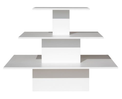 Regalpyramide 125 cm  Mittelraumpräsenter Warenträger Farbe: Grau