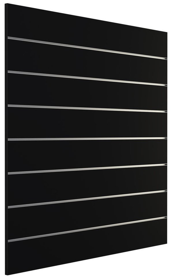Lamellenwand Dekowand Accessoire Aufhänger 1200 x 1200 mm Farbe: Schwarz